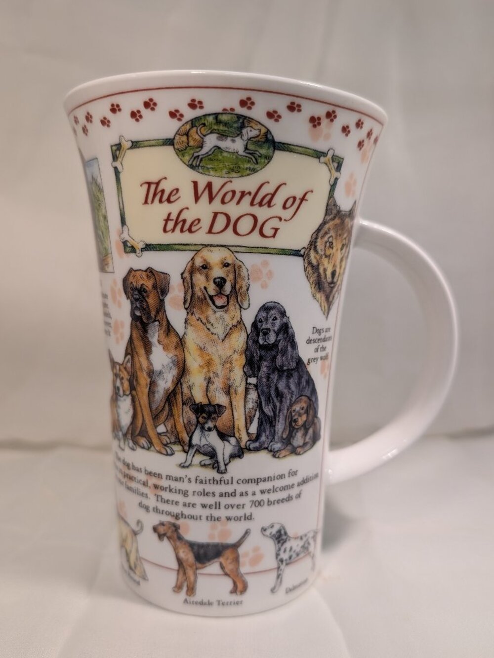 Dunoon World of the Dog Glencoe Mug Fine Bone China England 16.9 oz